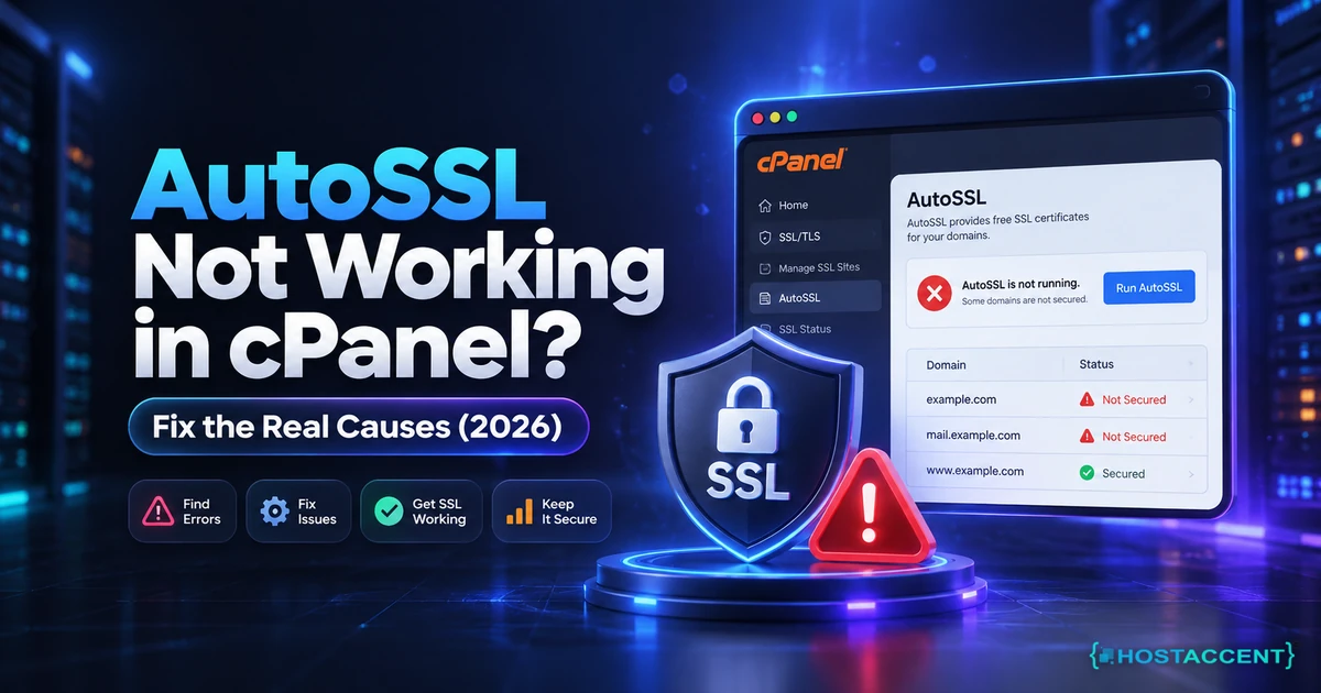 AutoSSL Not Working in cPanel? Fix the Real Causes (2026)