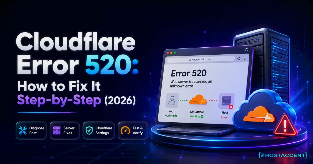 Cloudflare Error 520: How to Fix It Step-by-Step (2026)