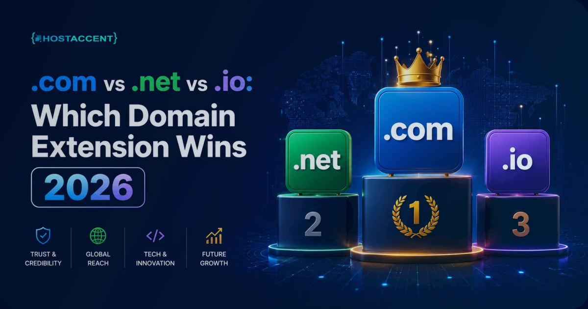.com vs .net vs .io: Which Domain Extension Wins 2026