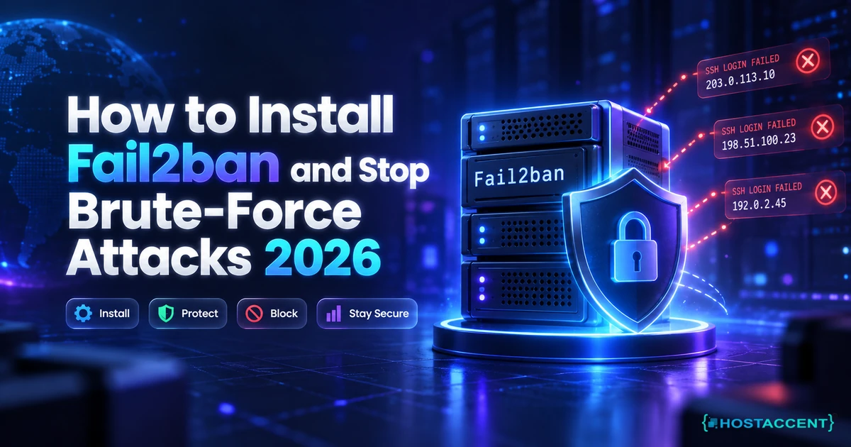 How to install fail2ban on Ubuntu 24.04: an SSH jail banning repeated failed root login attempts in 2026