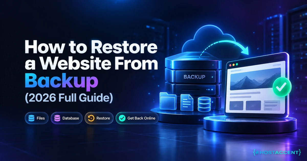 How to Restore a Website From Backup (2026 Full Guide)