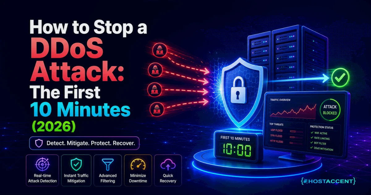 How to Stop a DDoS Attack: The First 10 Minutes (2026)